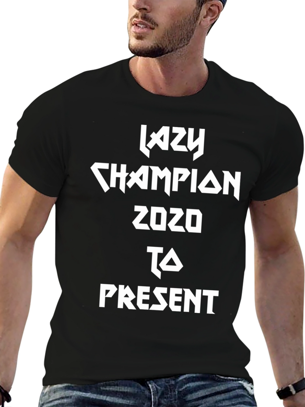 Lazy Champion 2020 to Present Black T-Shirt