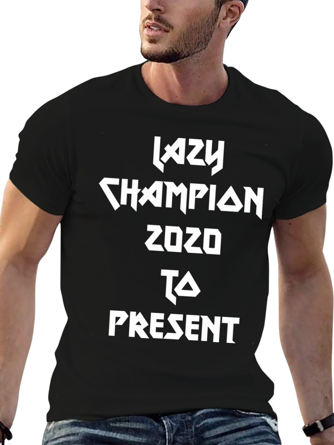 Lazy Champion 2020 to Present Black T-Shirt