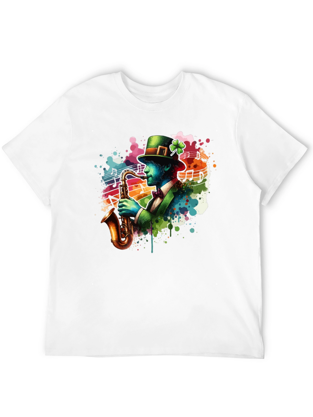 St Patricks Day Saxophone T-Shirt