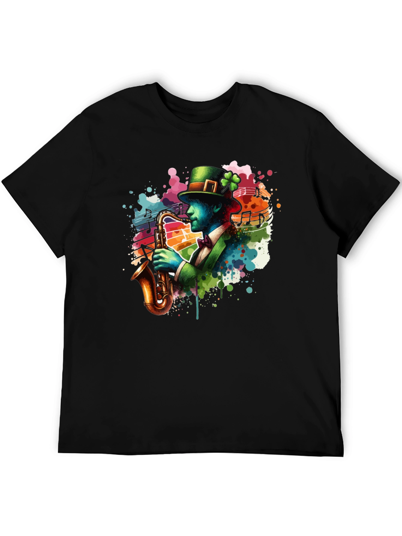 St Patricks Day Saxophone T-Shirt