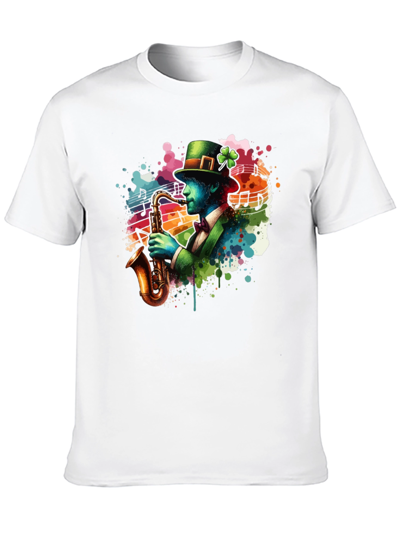 St Patricks Day Saxophone T-Shirt