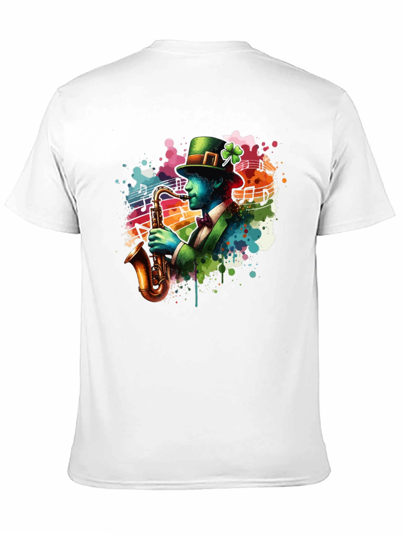 St Patricks Day Saxophone T-Shirt