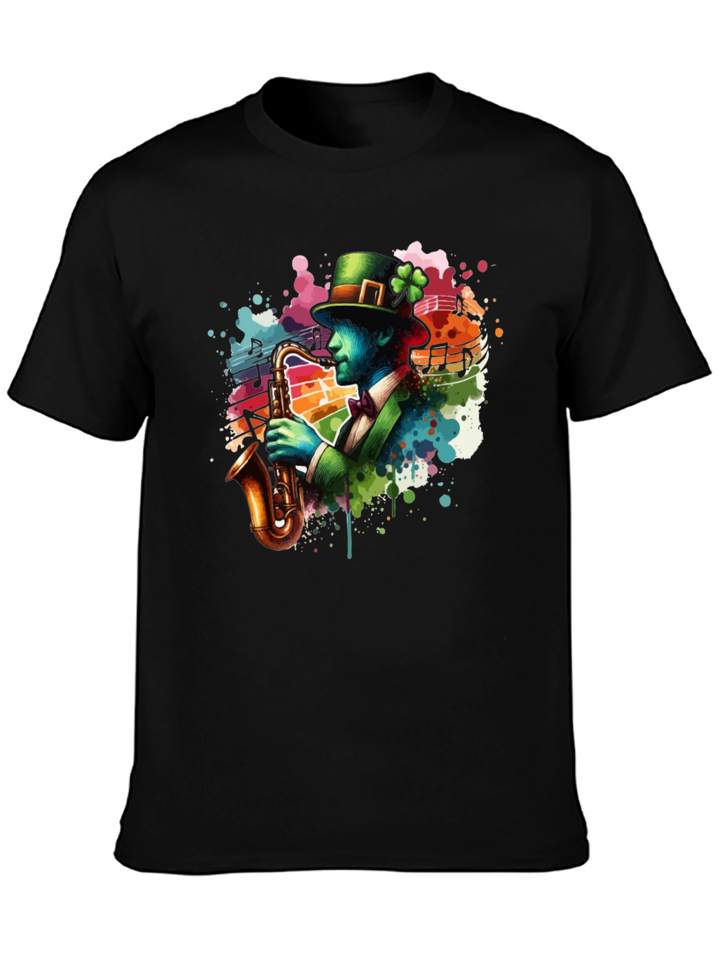 St Patricks Day Saxophone T-Shirt