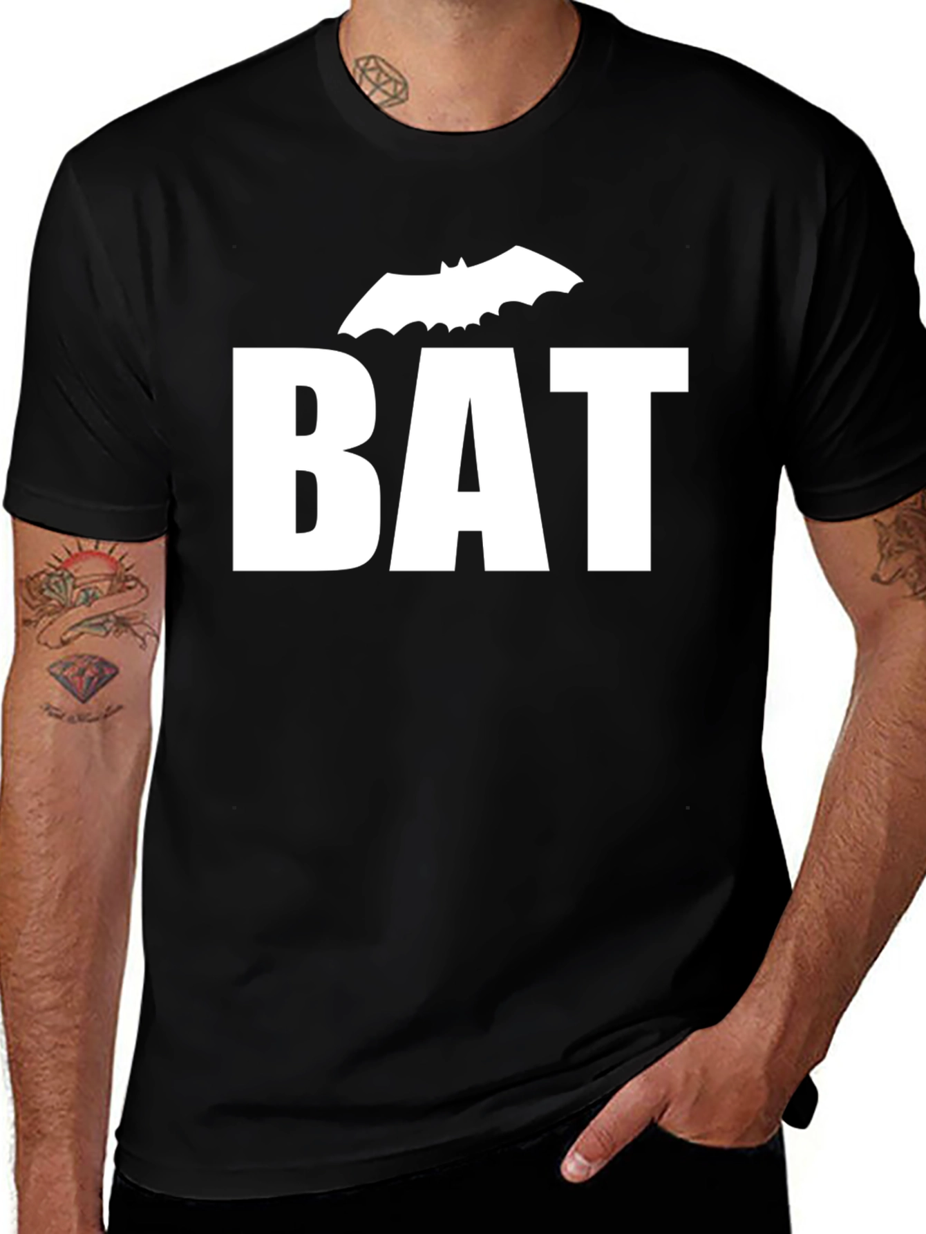 Bat T-Shirt - Graphic Tee for Halloween
