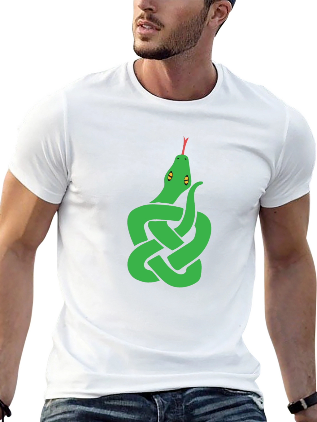 Knot Snake Graphic Tee - Black