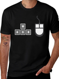 Gamer T-Shirt - WASD Keys & Mouse Design
