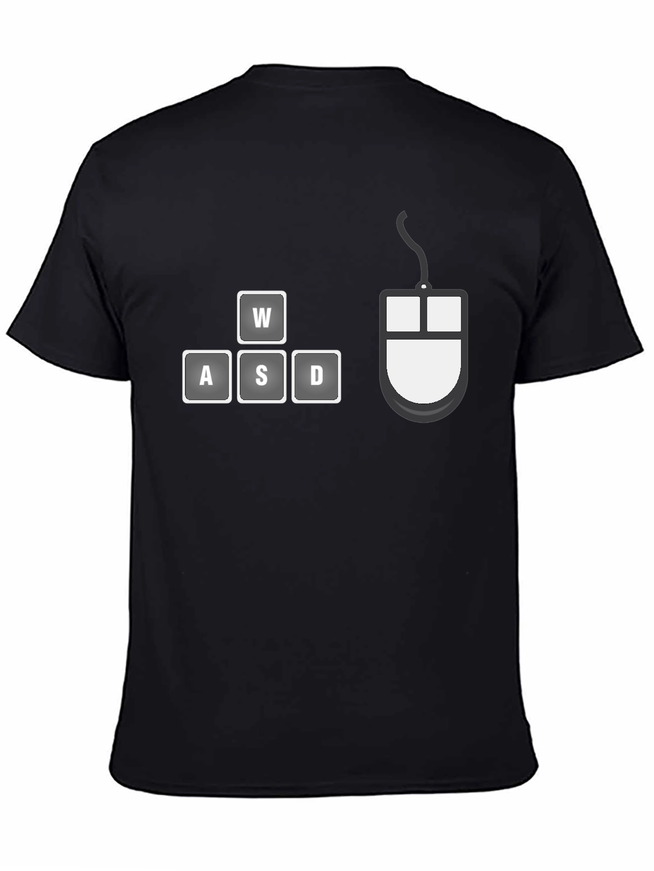 Gamer T-Shirt - WASD Keys & Mouse Design