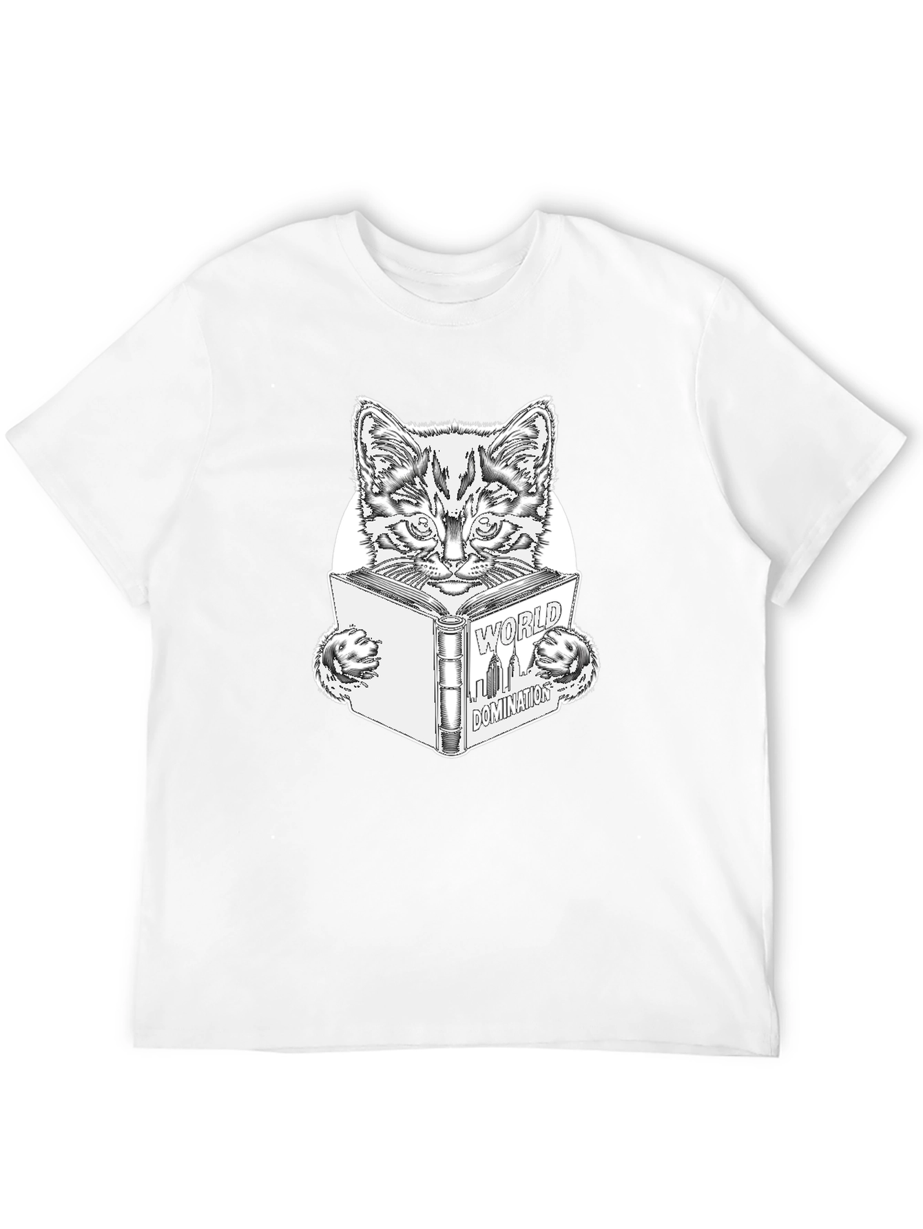 World Domination Cat T-Shirt - Black