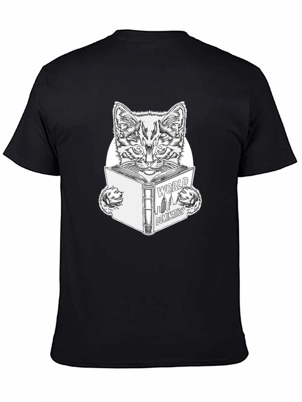 World Domination Cat T-Shirt - Black