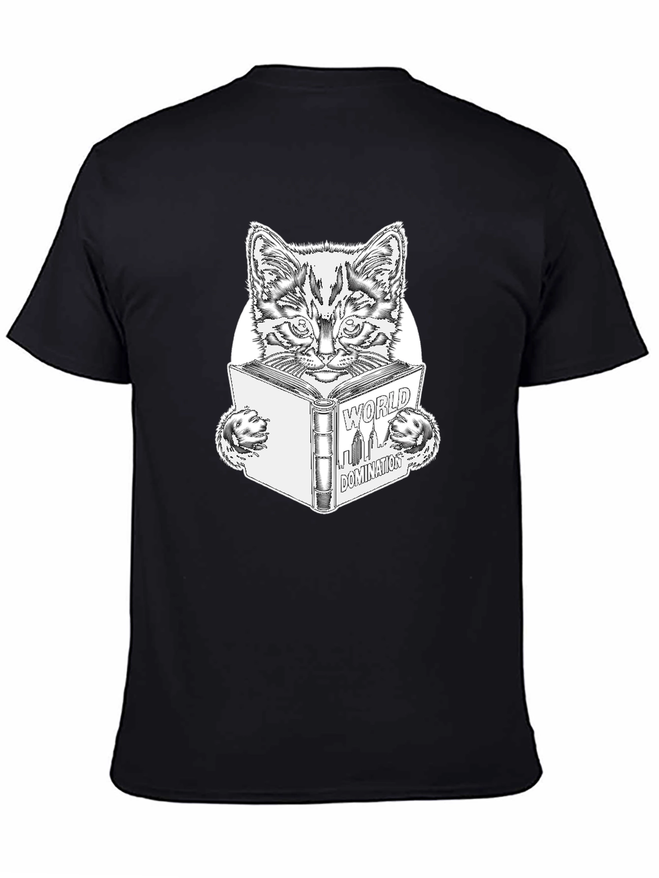 World Domination Cat T-Shirt - Black