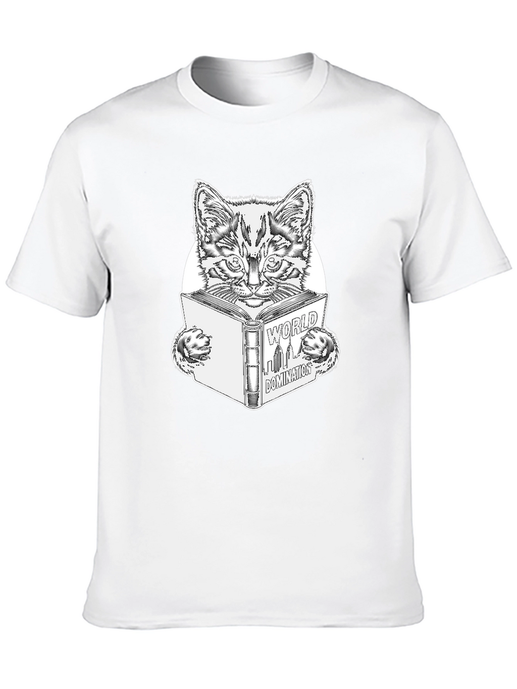 World Domination Cat T-Shirt - Black