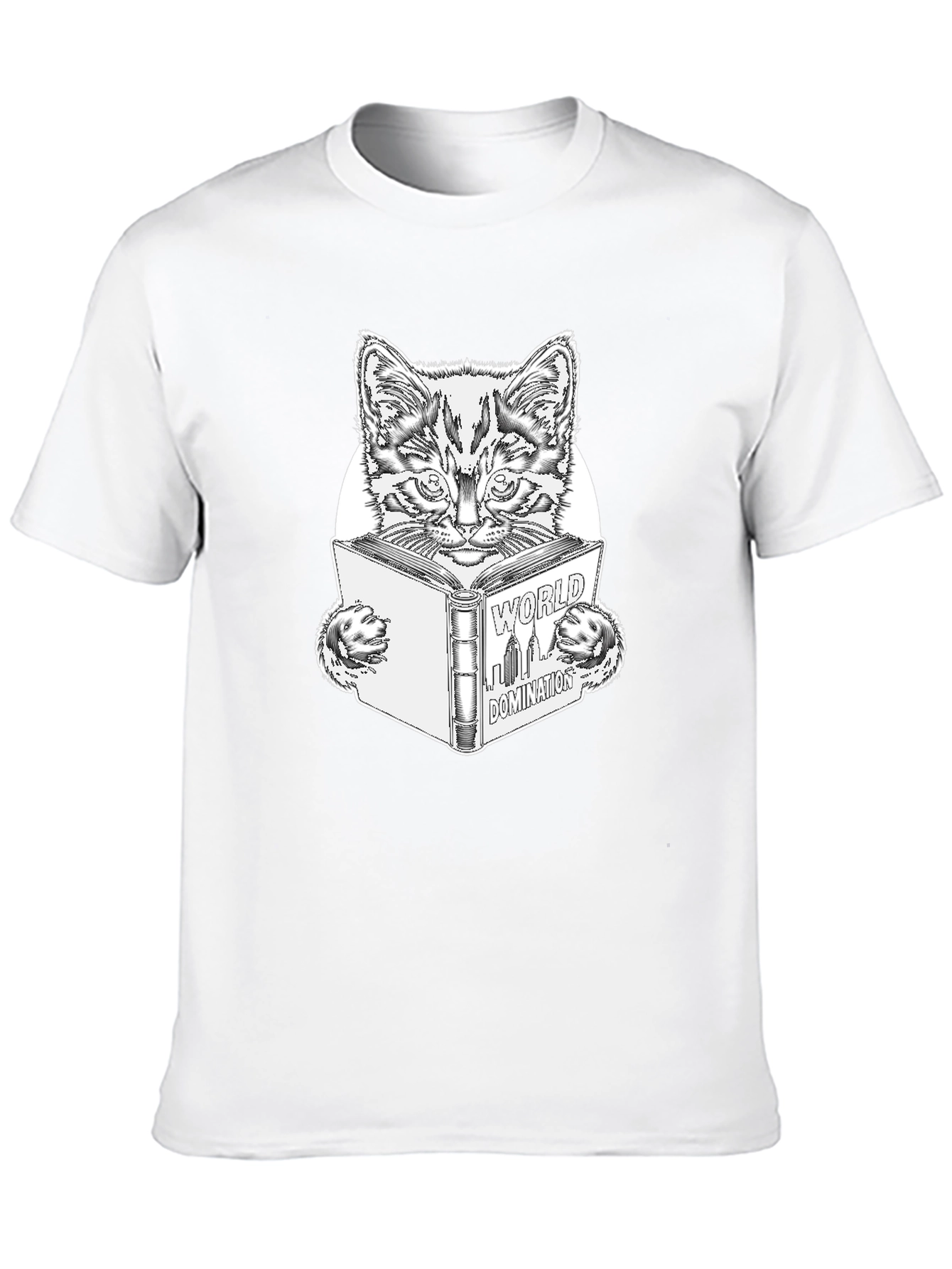 World Domination Cat T-Shirt - Black