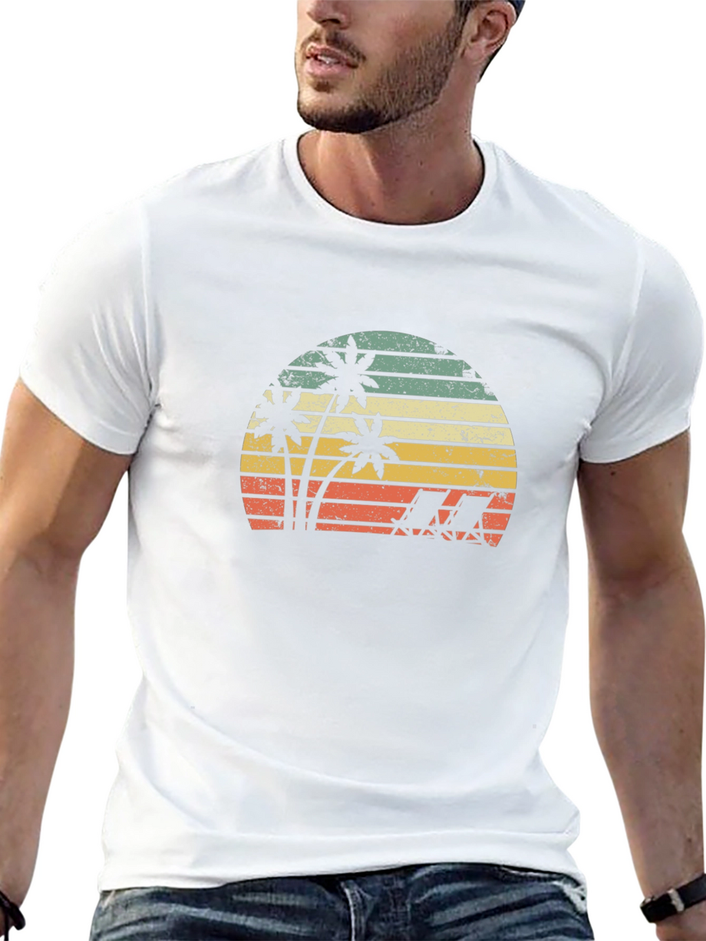 Retro Beach Sunset T-Shirt