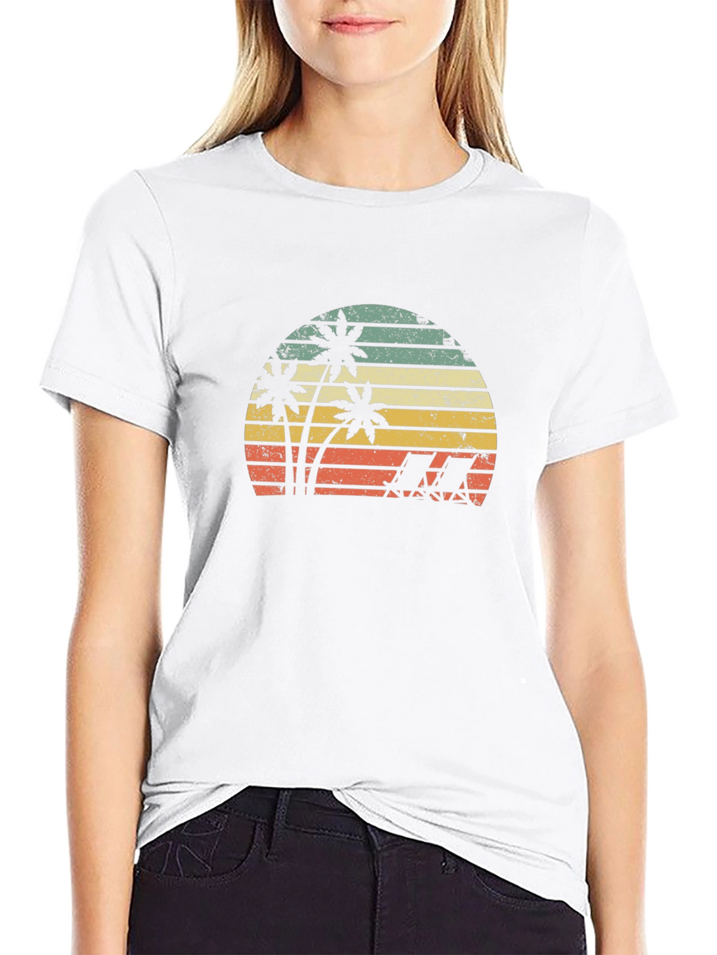 Retro Beach Sunset T-Shirt