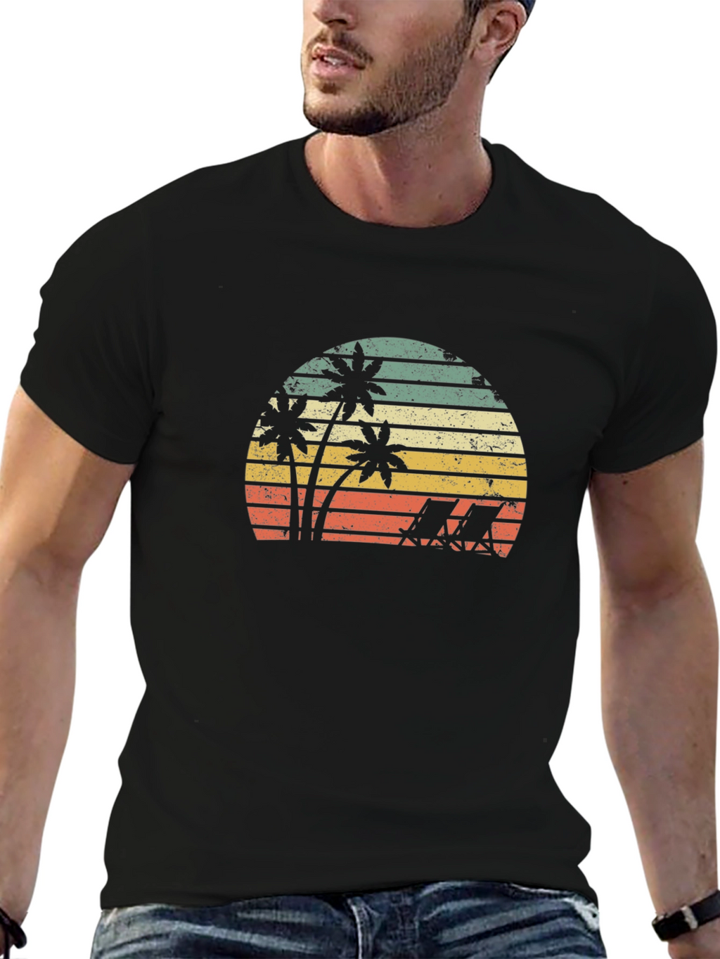 Retro Beach Sunset T-Shirt