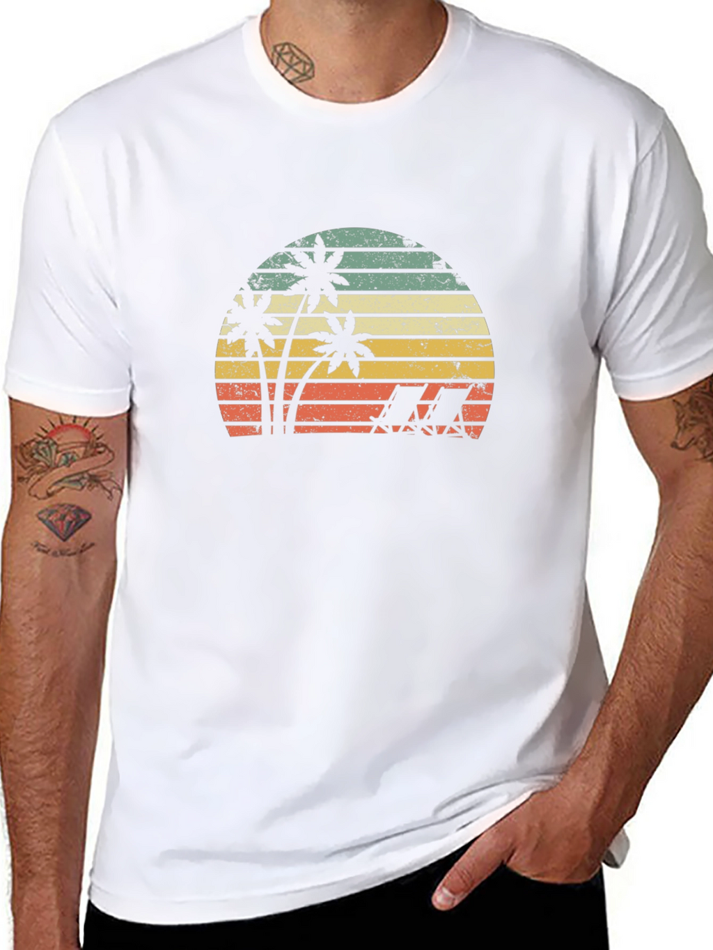 Retro Beach Sunset T-Shirt