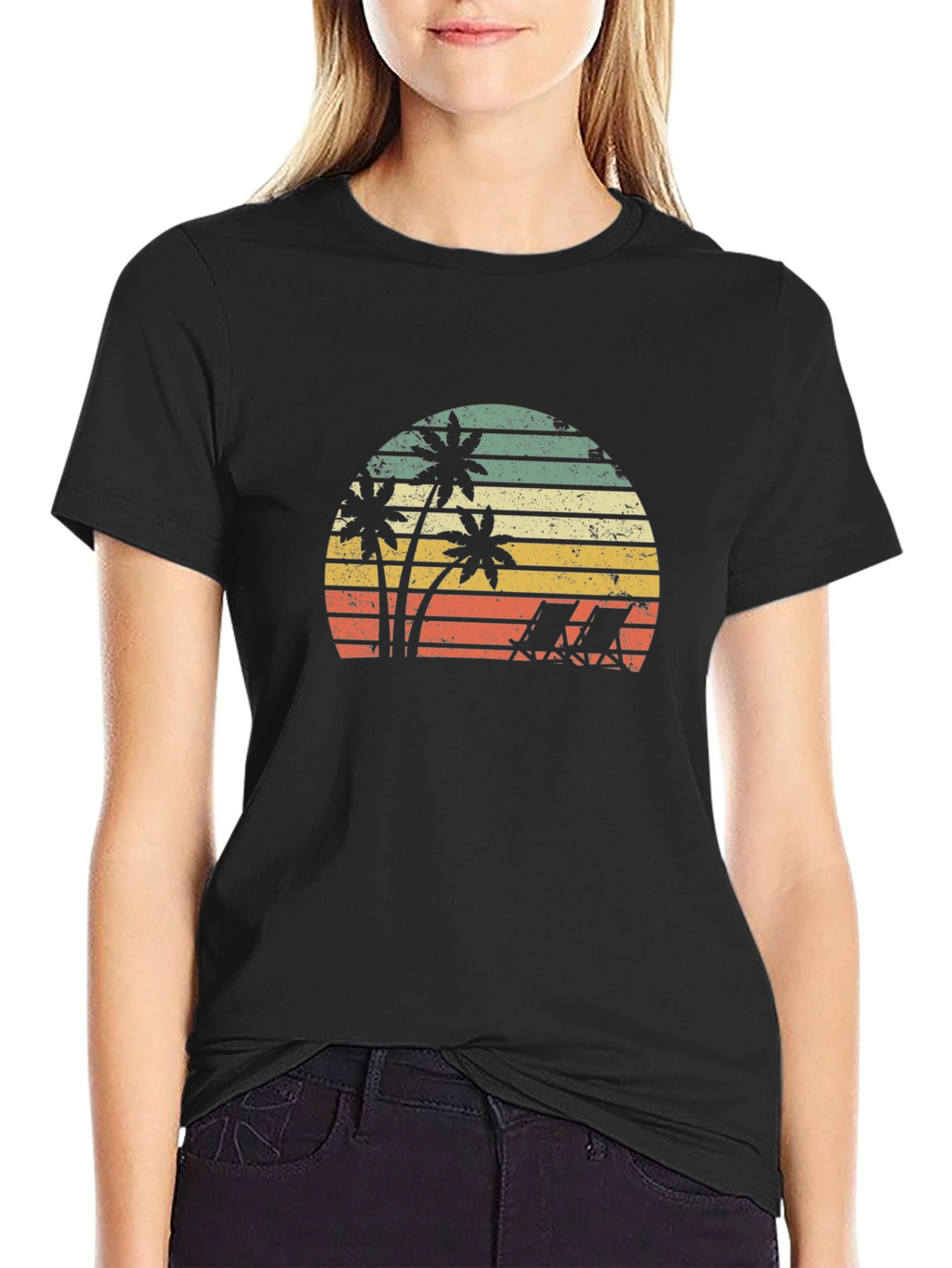 Retro Beach Sunset T-Shirt