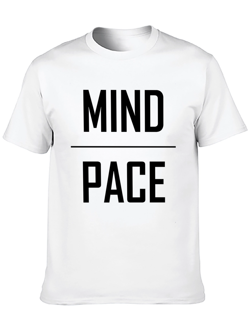 Mind Pace Graphic Print Black T-Shirt