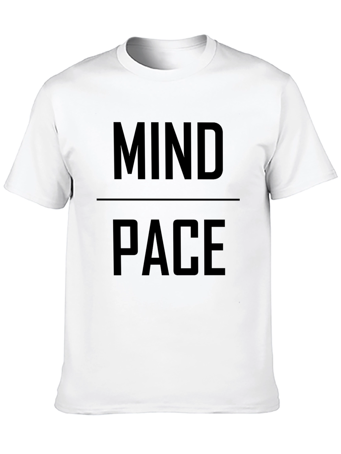 Mind Pace Graphic Print Black T-Shirt