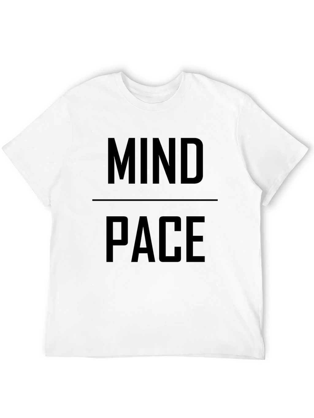 Mind Pace Graphic Print Black T-Shirt