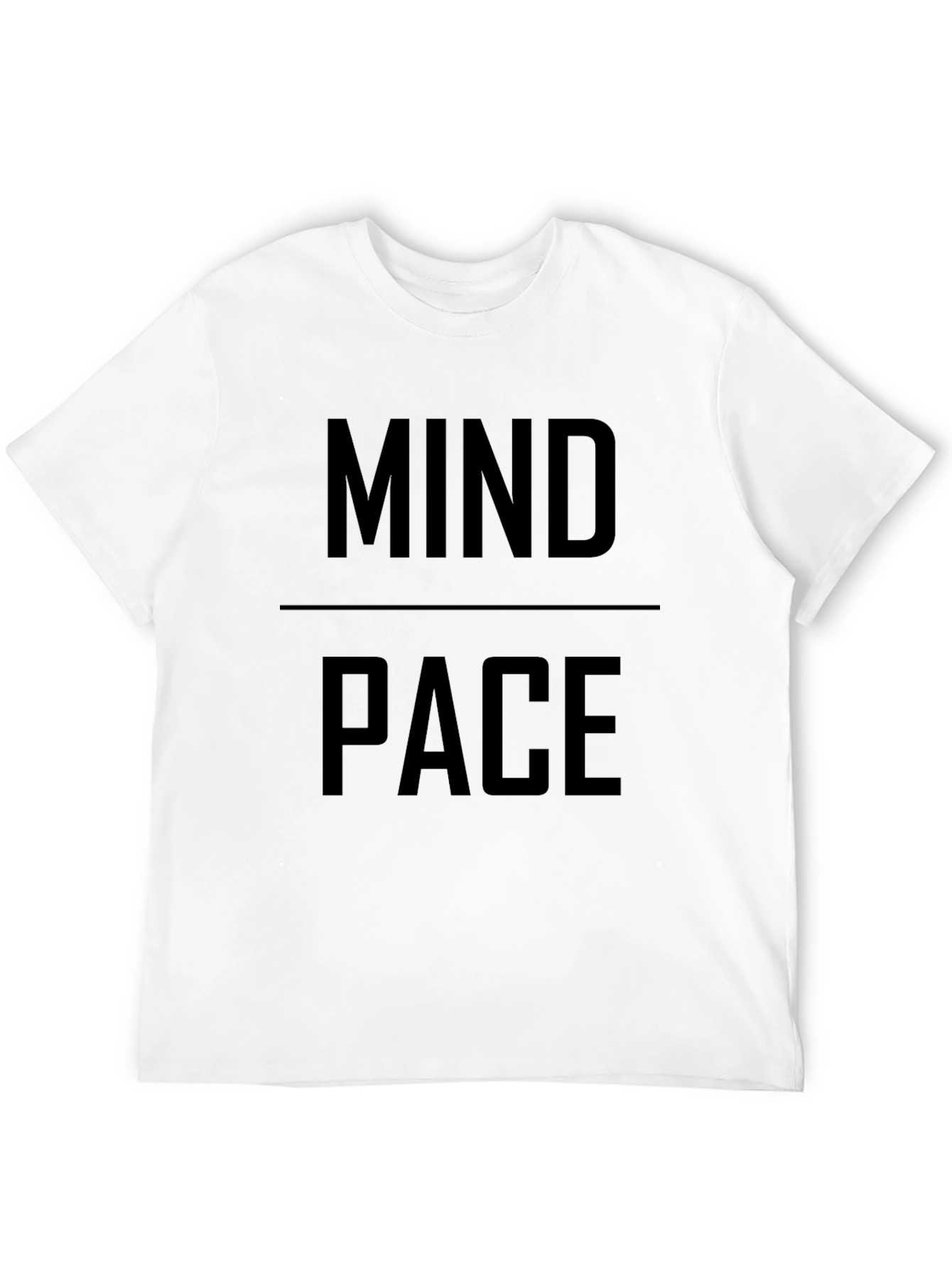 Mind Pace Graphic Print Black T-Shirt