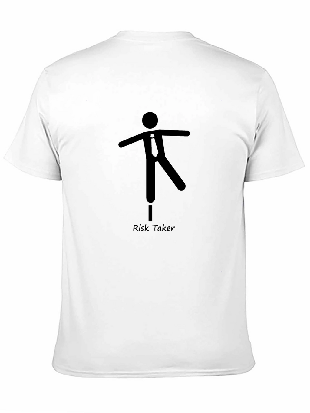 Risk Taker Graphic Tee - Black Casual T-Shirt