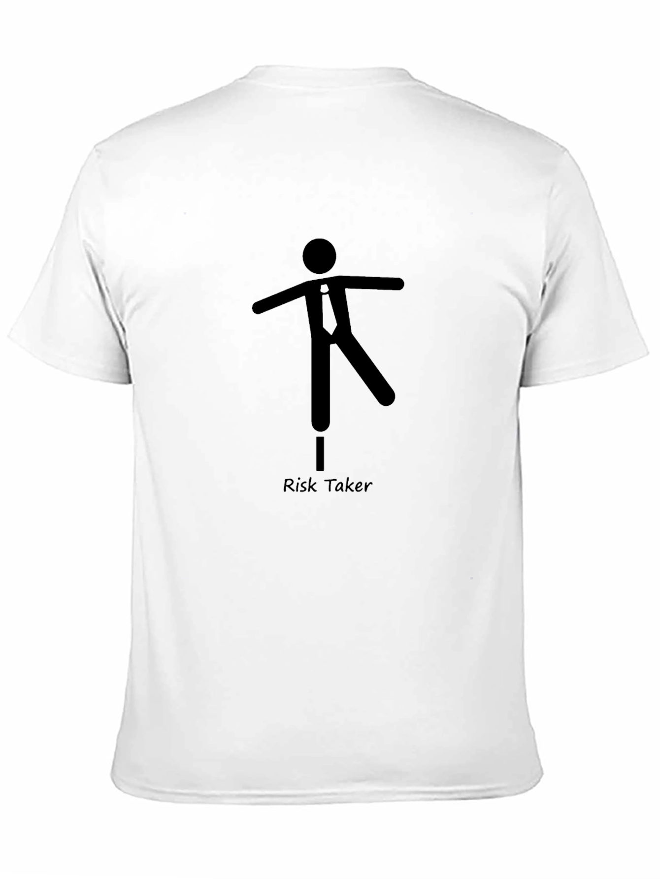 Risk Taker Graphic Tee - Black Casual T-Shirt