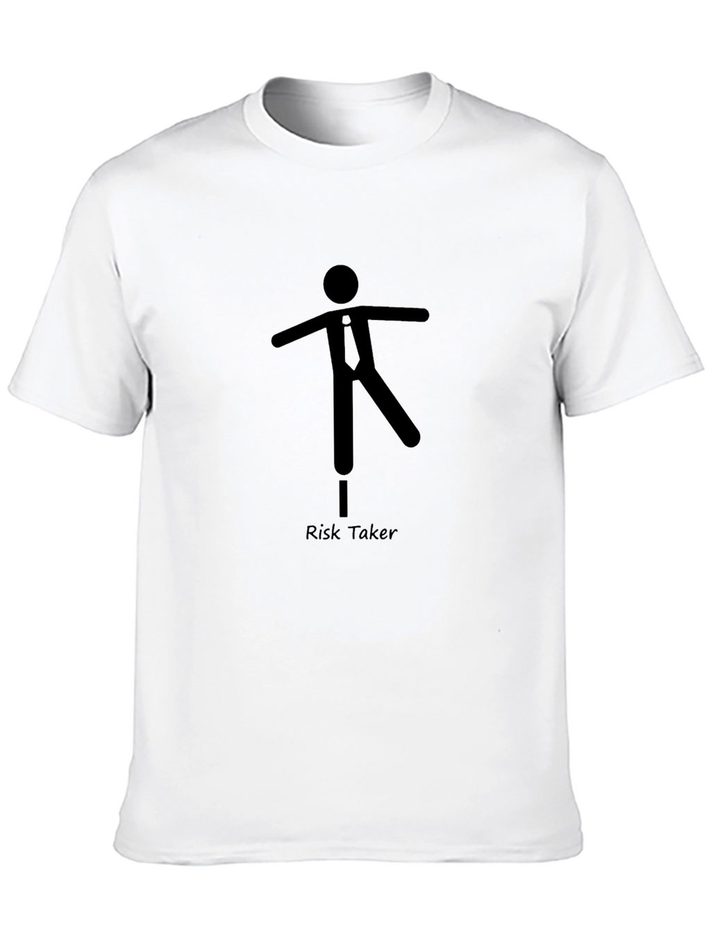 Risk Taker Graphic Tee - Black Casual T-Shirt