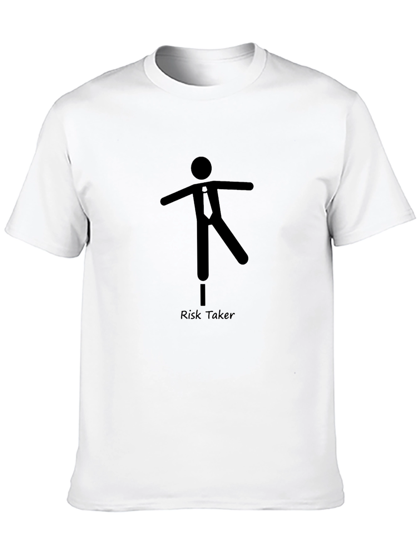Risk Taker Graphic Tee - Black Casual T-Shirt