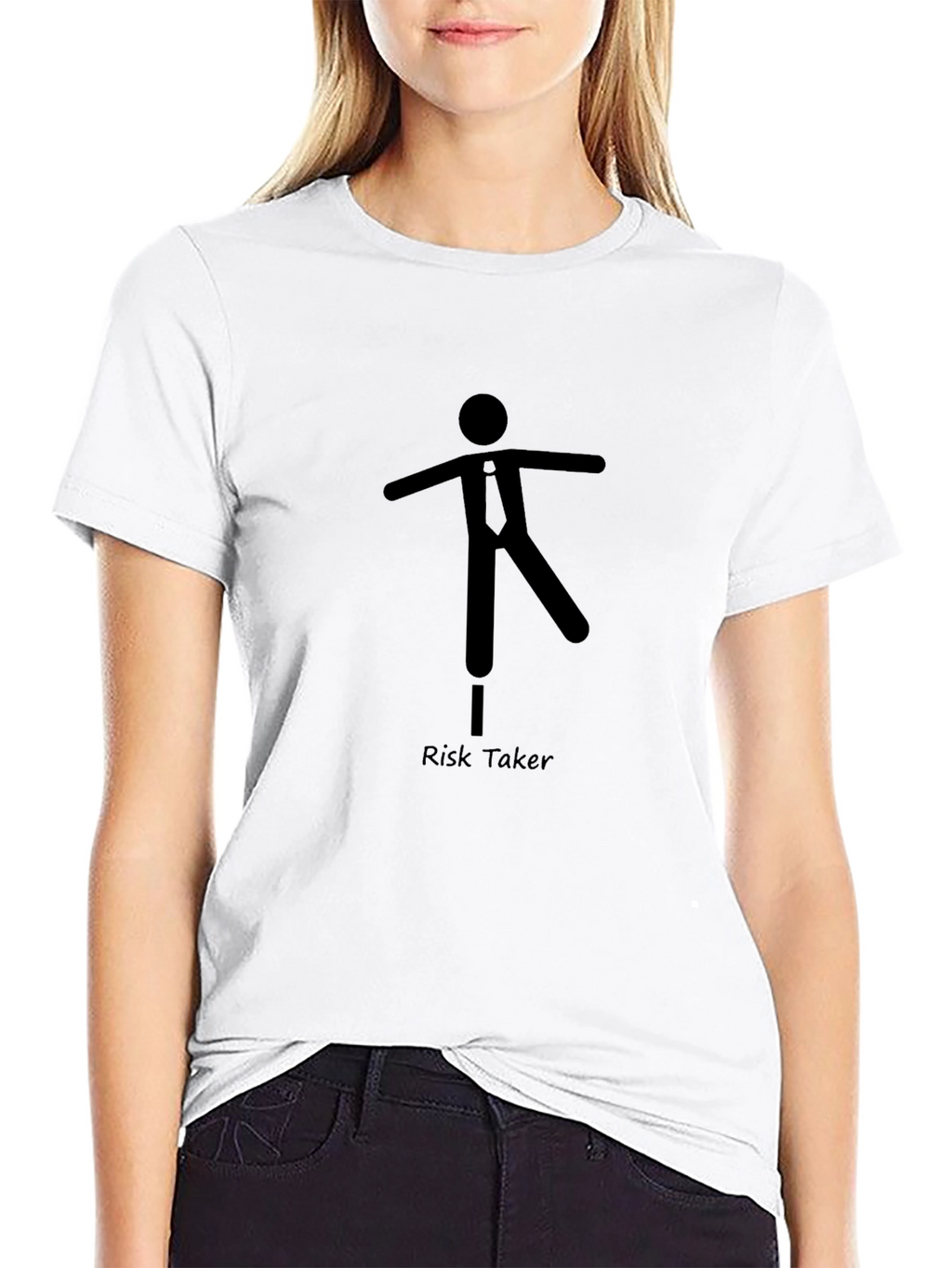 Risk Taker Graphic Tee - Black Casual T-Shirt