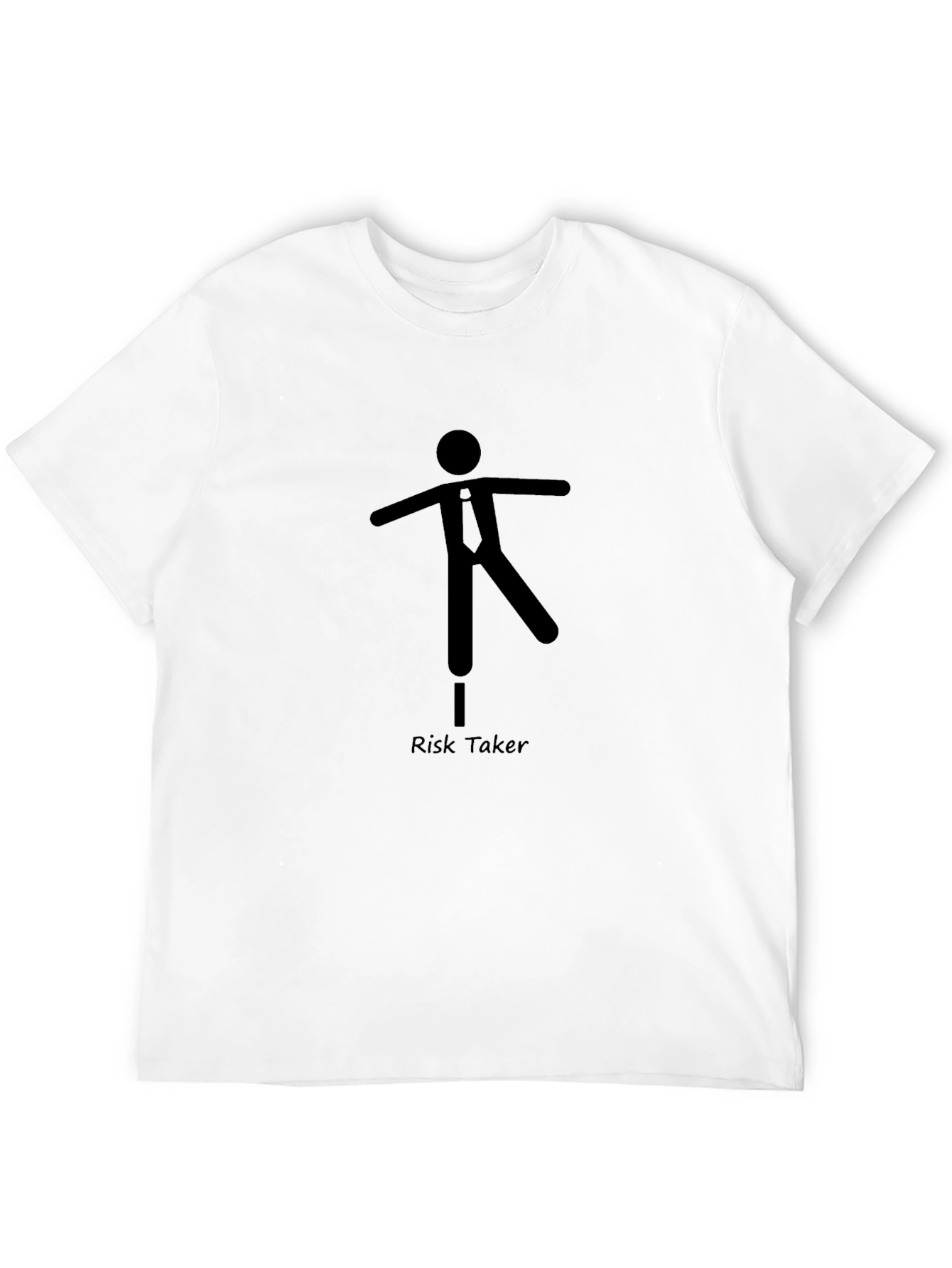 Risk Taker Graphic Tee - Black Casual T-Shirt