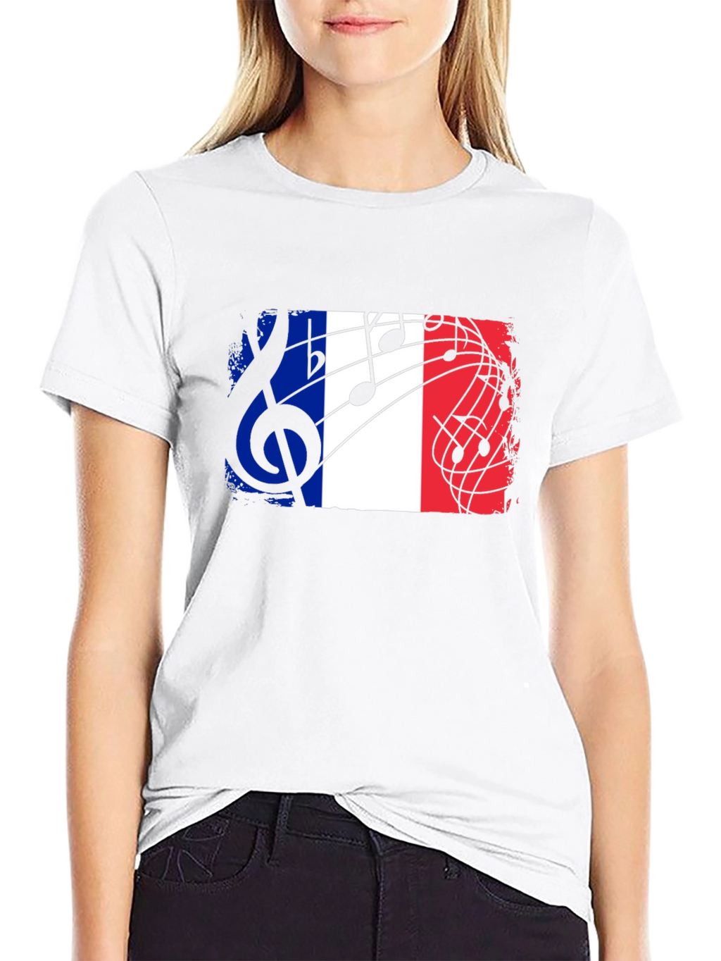 France Flag Music T-Shirt