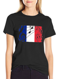 France Flag Music T-Shirt