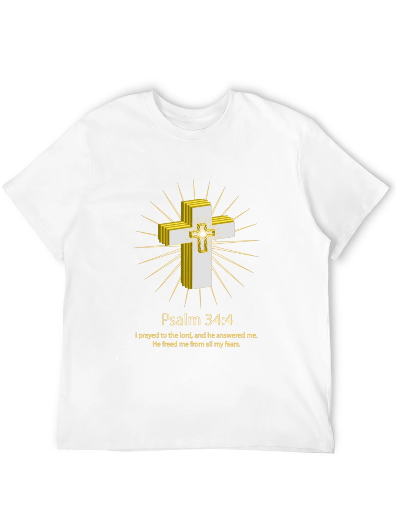 Psalm 34:4 Christian T-Shirt