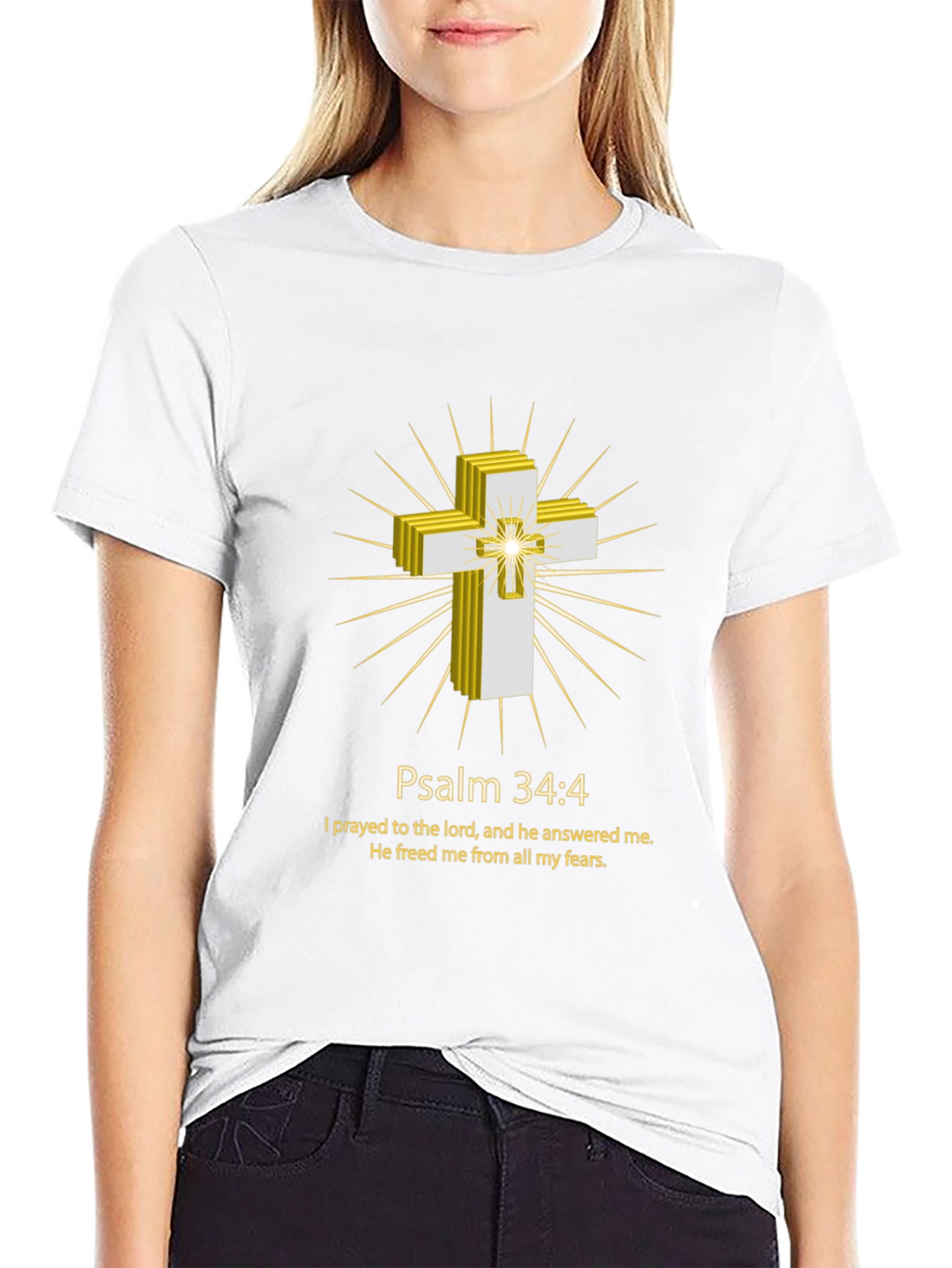 Psalm 34:4 Christian T-Shirt