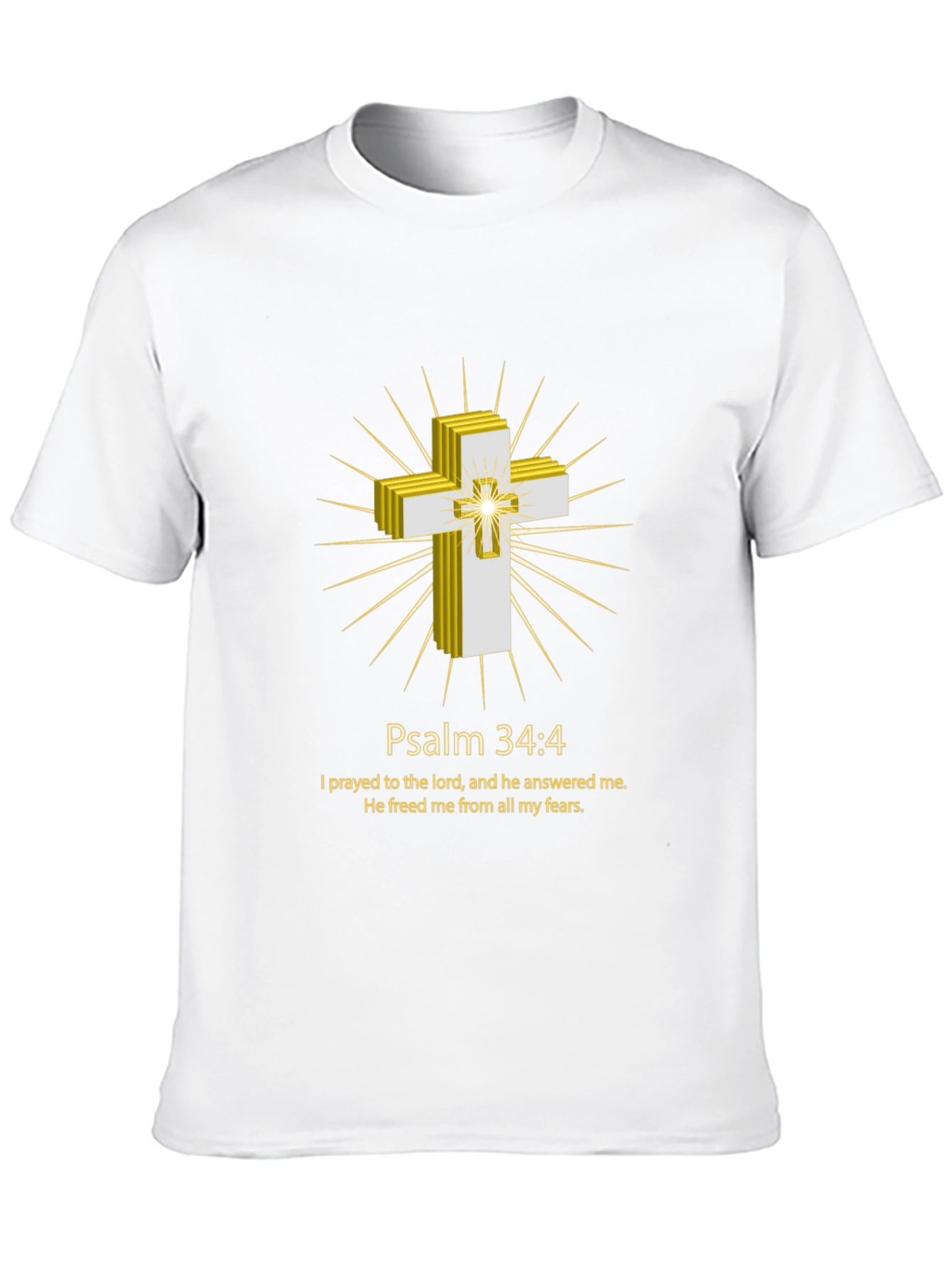 Psalm 34:4 Christian T-Shirt
