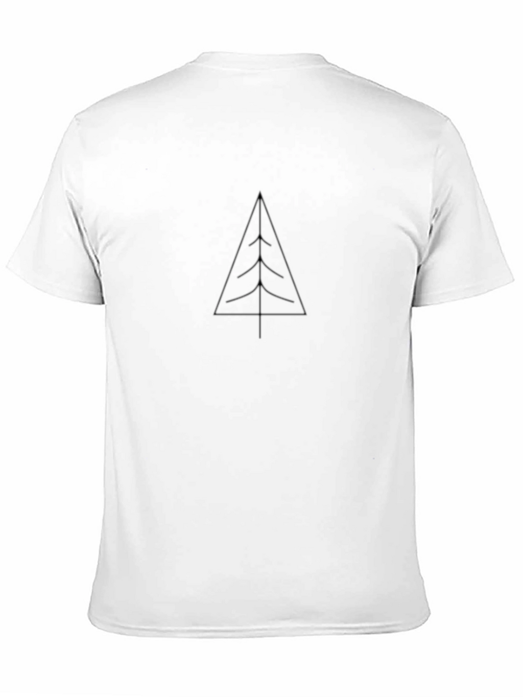 Minimalist Tree Graphic Tee - Black