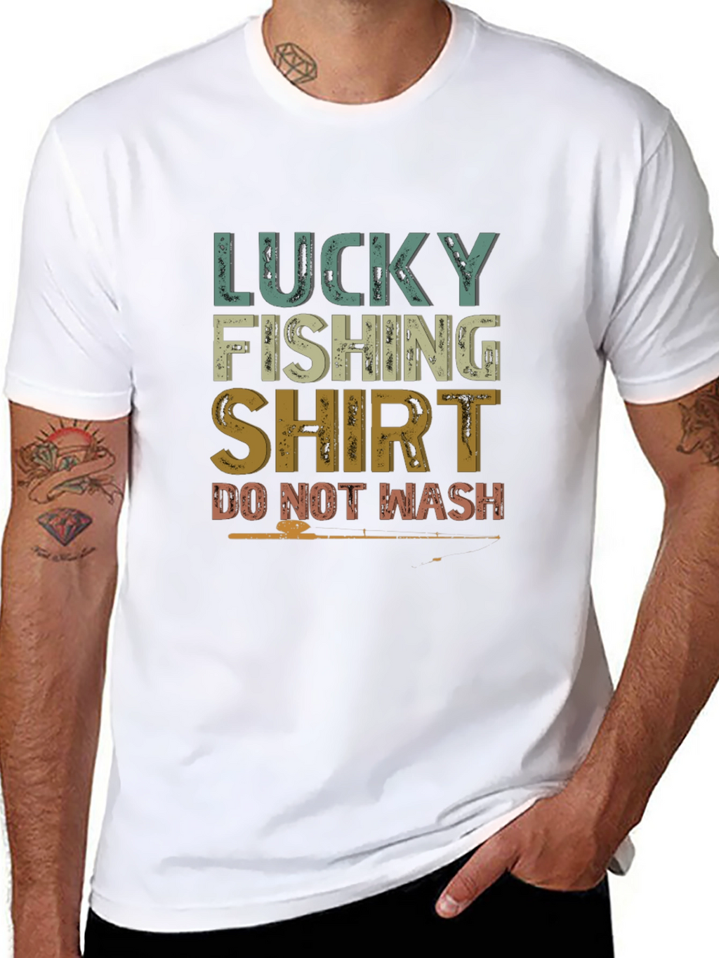 Lucky Fishing Shirt - Do Not Wash Graphic Tee