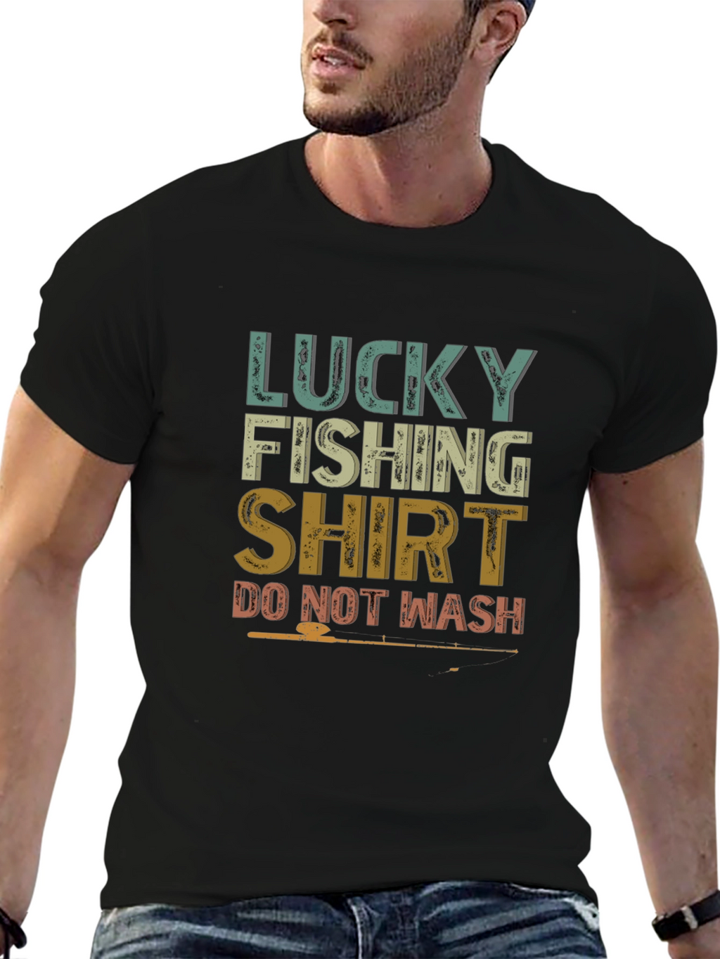 Lucky Fishing Shirt - Do Not Wash Graphic Tee