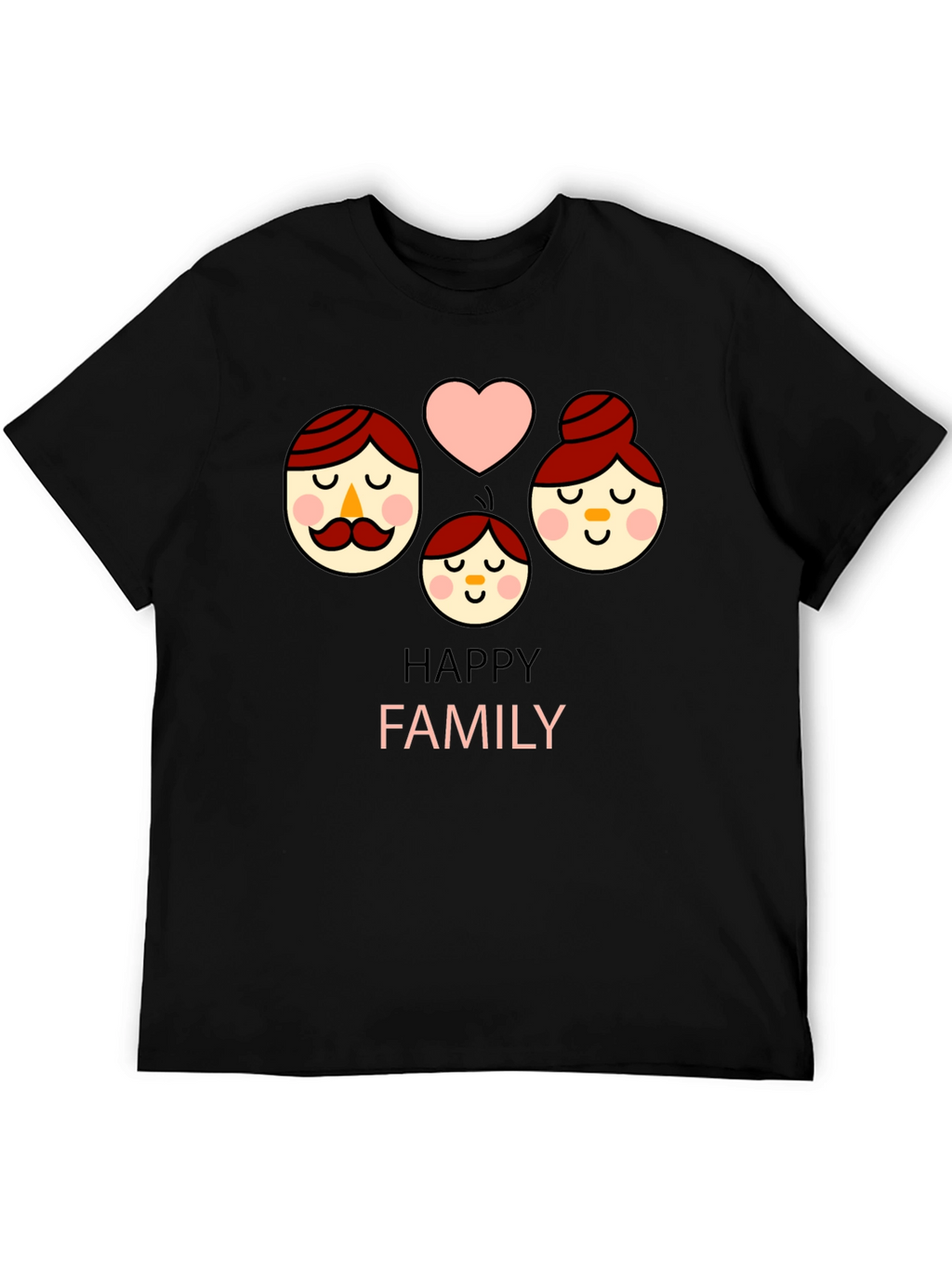 Happy Family Graphic Tee - Cute Unisex Shirt