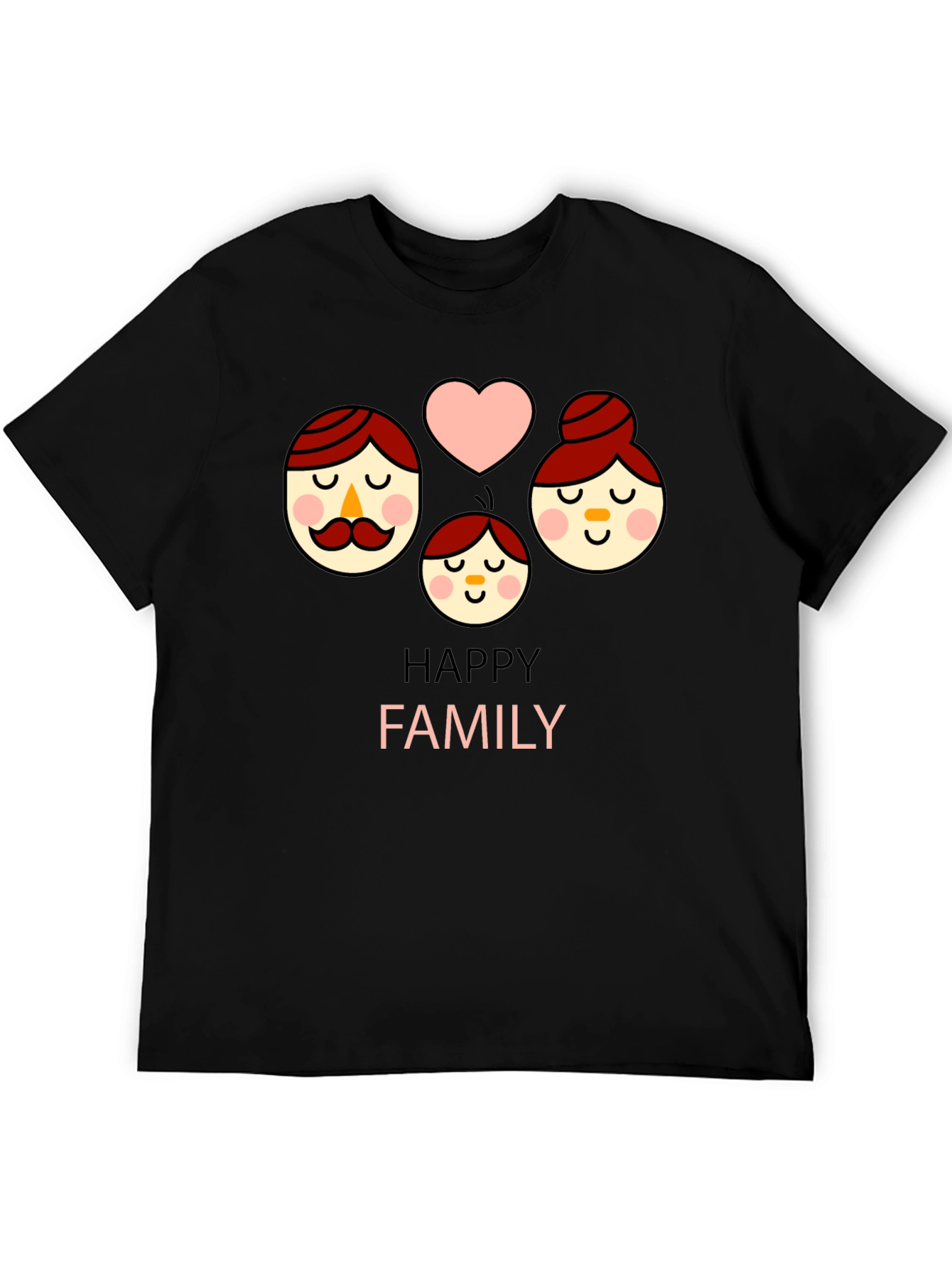 Happy Family Graphic Tee - Cute Unisex Shirt