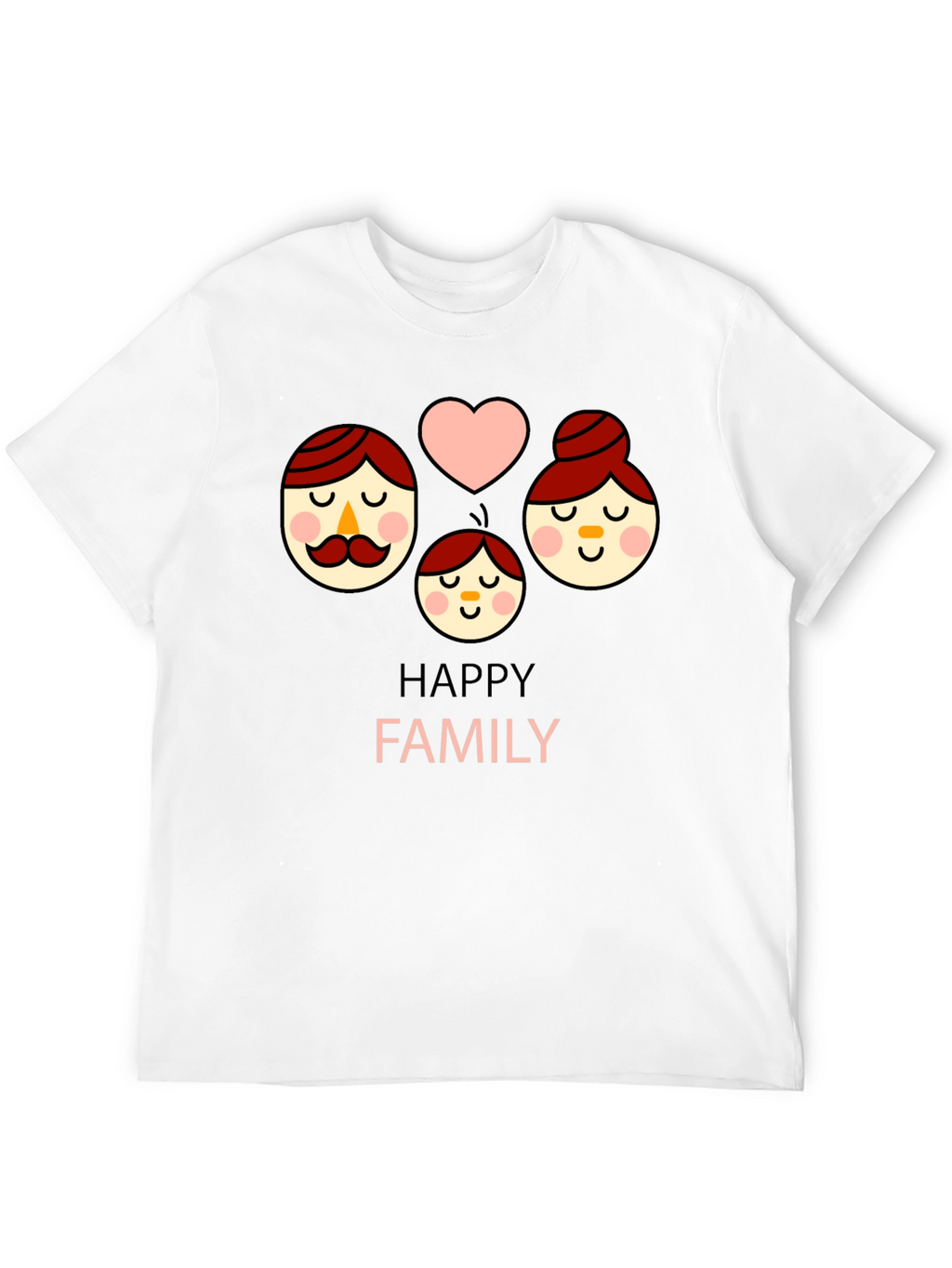 Happy Family Graphic Tee - Cute Unisex Shirt
