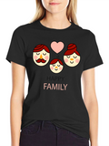 Happy Family Graphic Tee - Cute Unisex Shirt