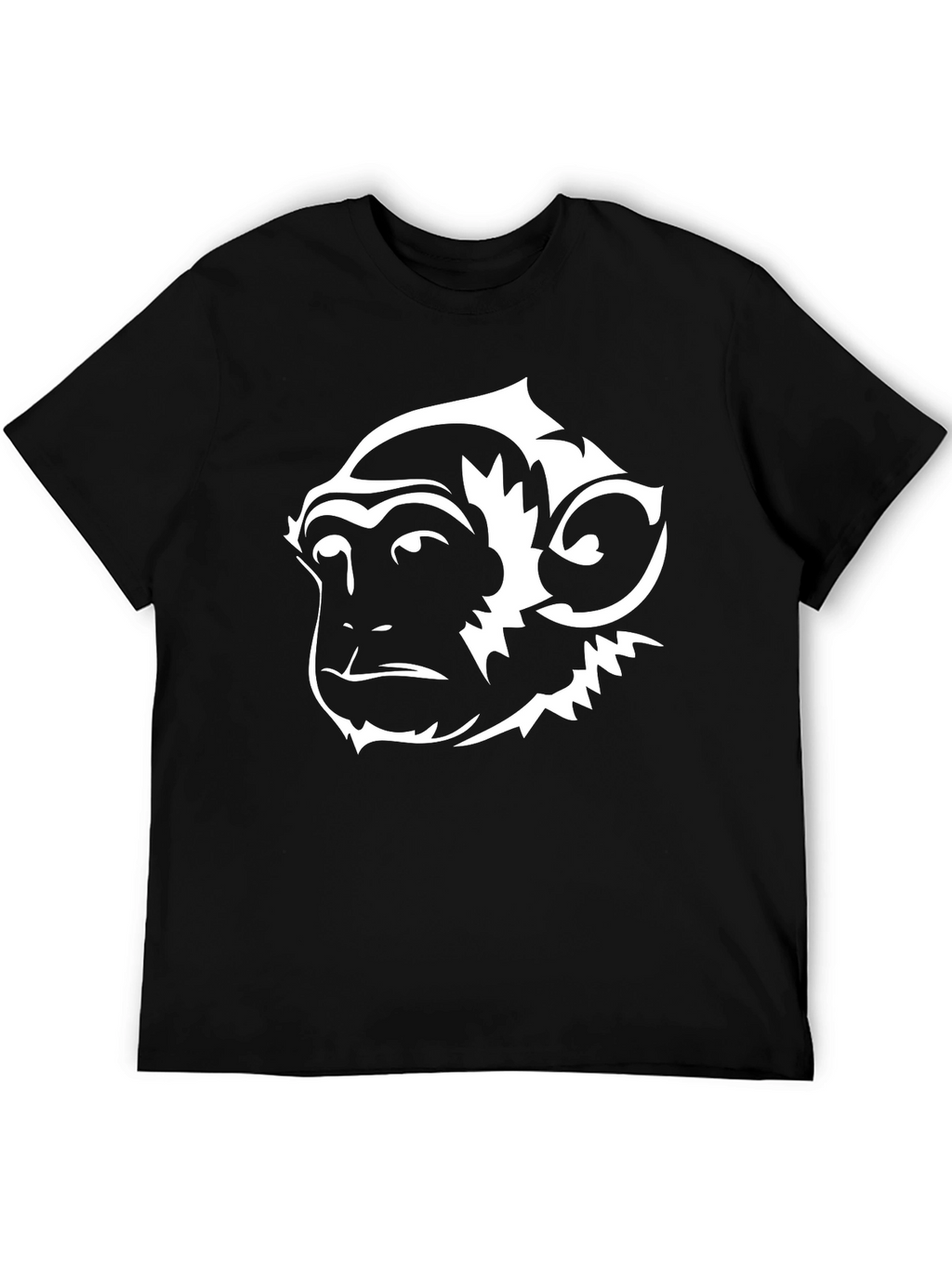Monkey Graphic Tee - Black Cotton Blend