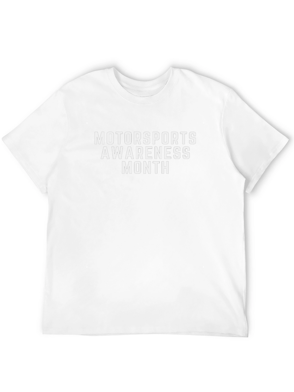 Motorsports Awareness Month Black Graphic T-Shirt