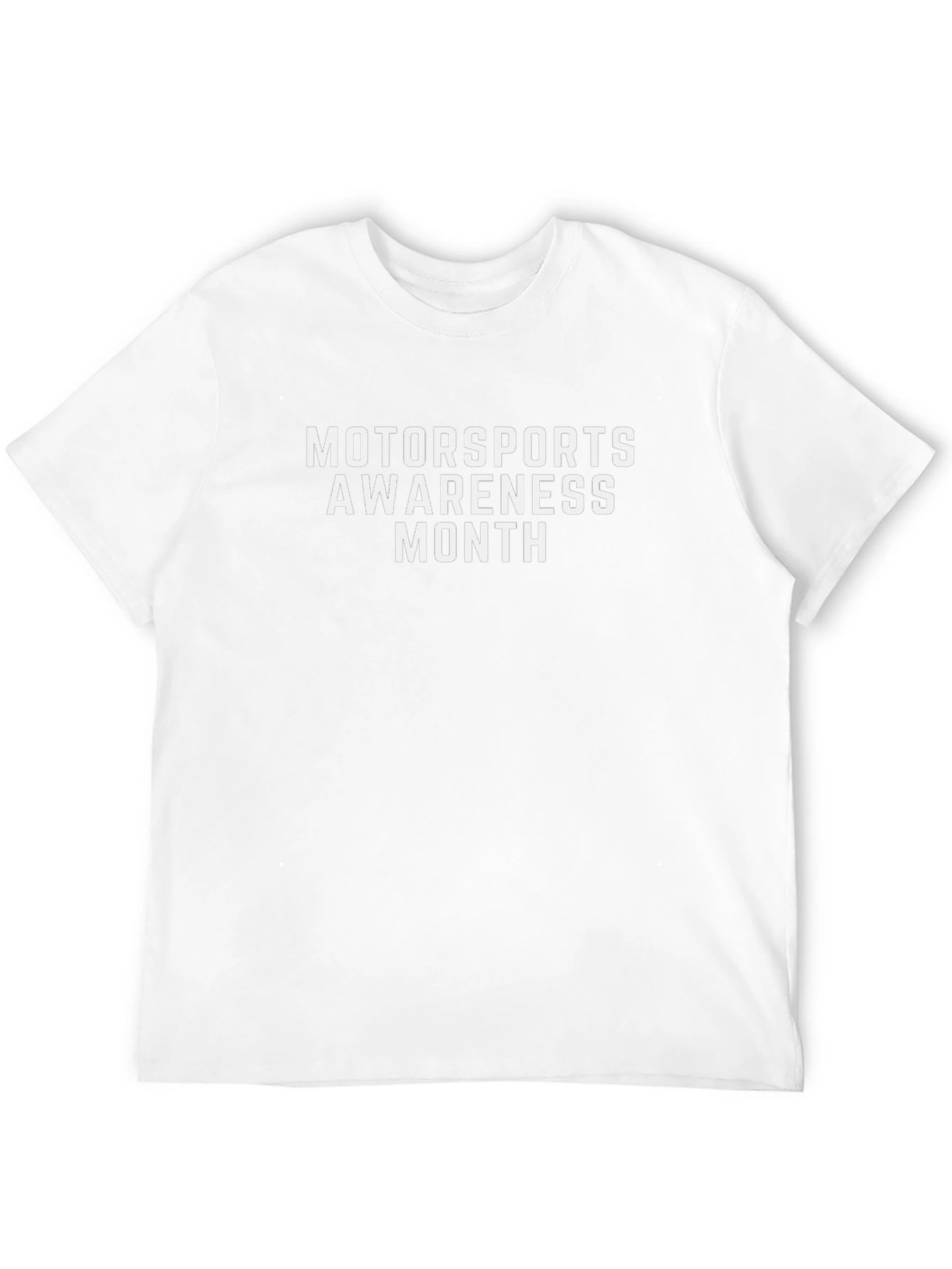 Motorsports Awareness Month Black Graphic T-Shirt