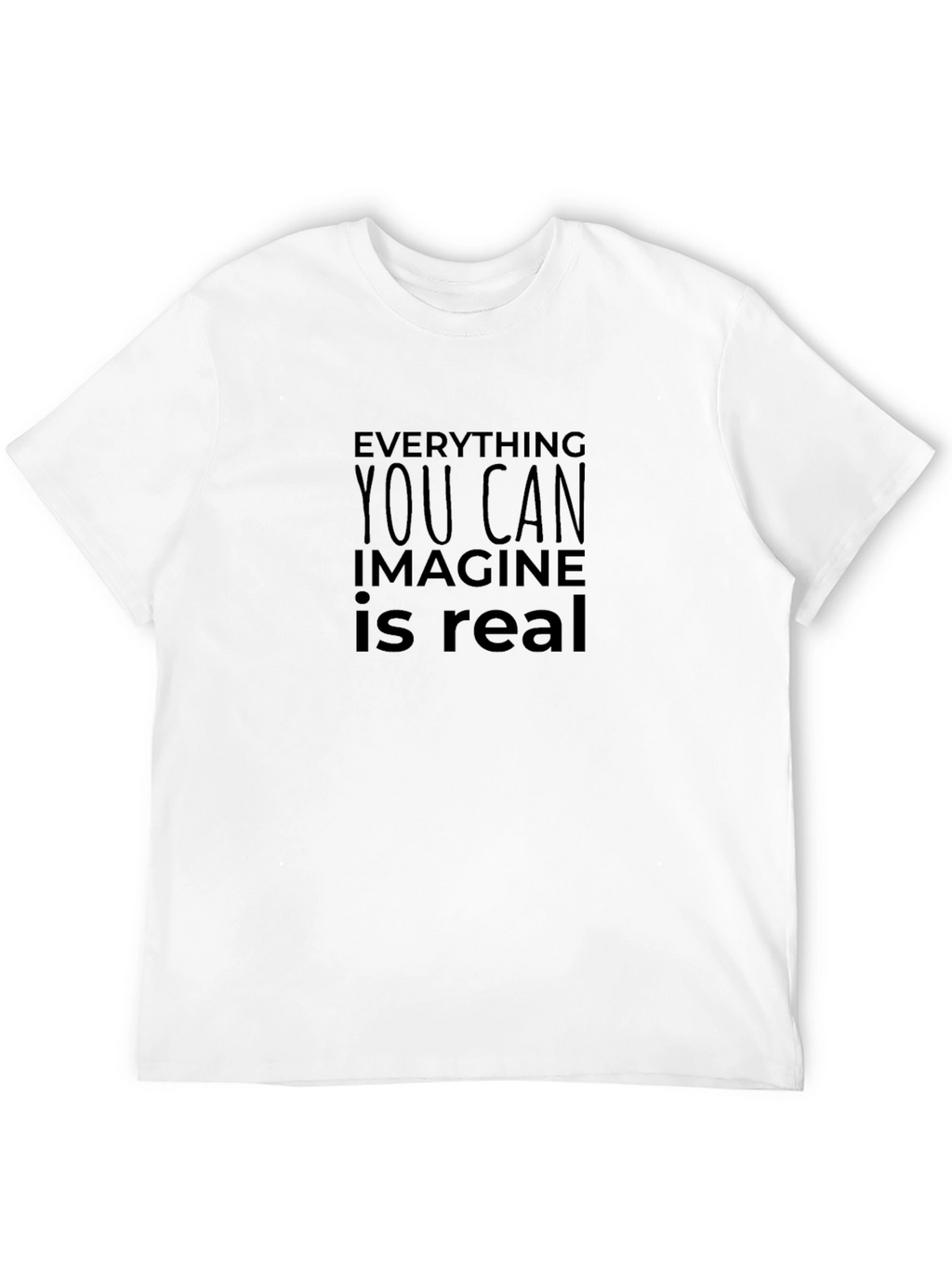 Imagine Is Real Black T-Shirt