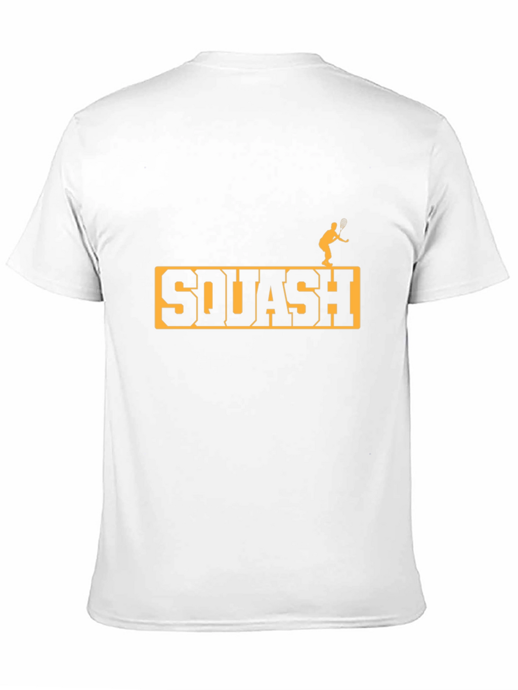Squash Player Graphic Tee - Black Cotton T-Shirt