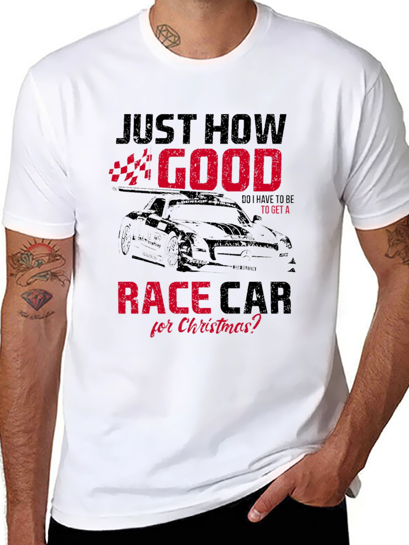 Just How Good Race Car Christmas T-Shirt