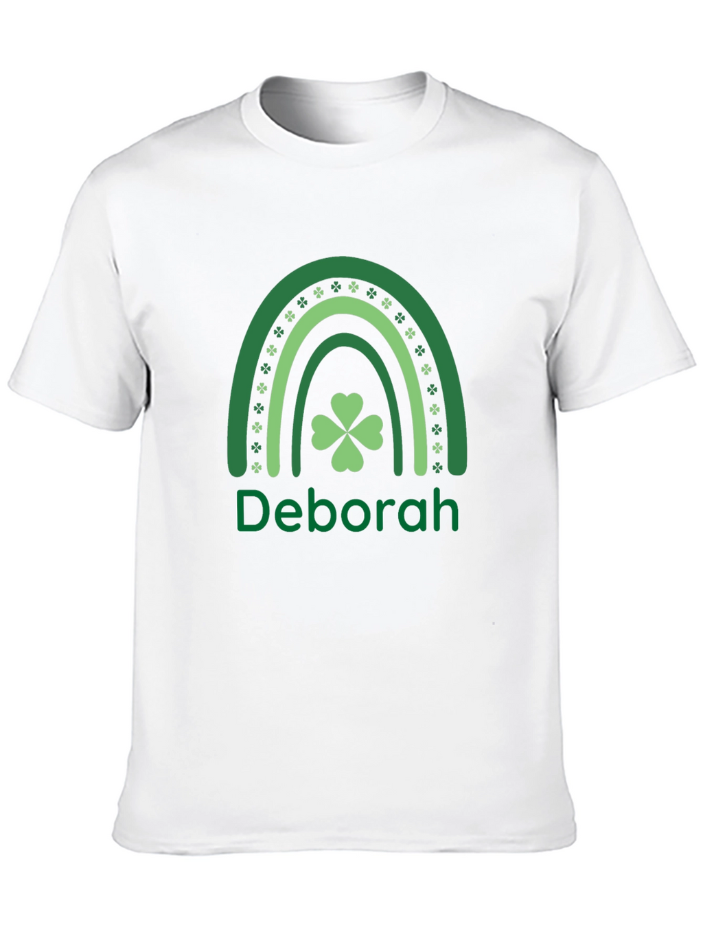 Deborah St. Patricks Day Shamrock Rainbow T-Shirt